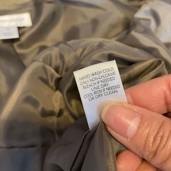 Christopher & Banks Women's Jacket Sz M Khaki Snap Career Office Secretary Work - Picture 4 of 7